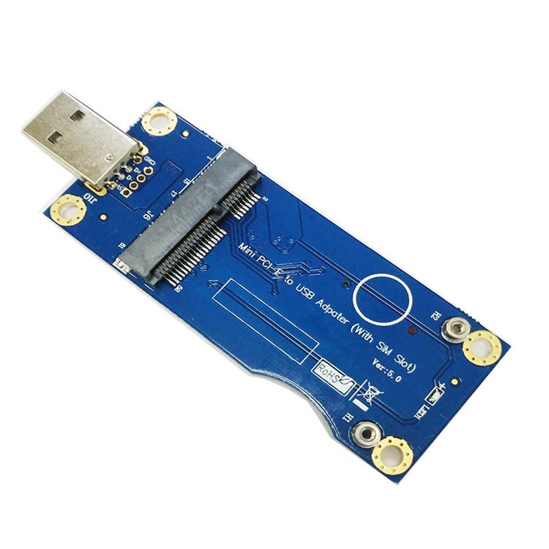 Mustpoint Mini PCI-E to USB Adapter with SIM Card Slot for WWAN/LTE Module (Industrial-Grade) - Image 1